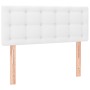 Cabecero con LED cuero sintético blanco 100x5x78/88 cm de , Cabeceros y pies de cama - Ref: Foro24-3121697, Precio: 47,77 €, ...