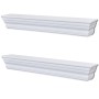 Estantes de pared Aaliyah 2 unidades blanco de vidaXL, Estantes y estanterías - Ref: Foro24-242439, Precio: 70,43 €, Descuent...