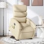 Silla de masaje reclinable de pie de tela color crema en Sillones | Comprar online en Foru.es