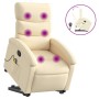 Silla de masaje reclinable de pie de tela color crema en Sillones | Comprar online en Foru.es