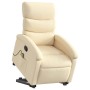 Silla de masaje reclinable de pie de tela color crema en Sillones | Comprar online en Foru.es