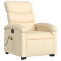 Silla de masaje reclinable de pie de tela color crema en Sillones | Comprar online en Foru.es