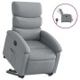 Sillón eléctrico reclinable elevable de tela gris claro en Sillones | Comprar online en Foru.es