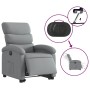 Sillón eléctrico reclinable elevable de tela gris claro en Sillones | Comprar online en Foru.es