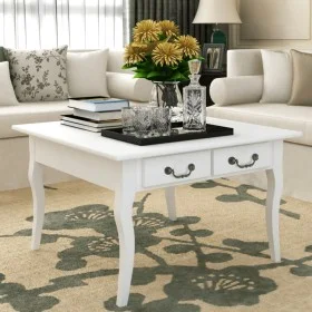 Klassischer Couchtisch mit 4 weißen Schubladen von vidaXL, Couchtisch - Ref: Foro24-242436, Preis: 190,05 €, Rabatt: %