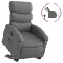 Sillón eléctrico reclinable elevable de tela gris oscuro en Sillones | Comprar online en Foru.es