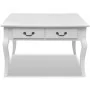 Mesa de centro clásica con 4 cajones blanca de vidaXL, Mesas de centro - Ref: Foro24-242436, Precio: 190,05 €, Descuento: %