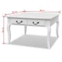 Mesa de centro clásica con 4 cajones blanca de vidaXL, Mesas de centro - Ref: Foro24-242436, Precio: 190,05 €, Descuento: %