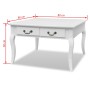 Mesa de centro clásica con 4 cajones blanca de vidaXL, Mesas de centro - Ref: Foro24-242436, Precio: 193,39 €, Descuento: %