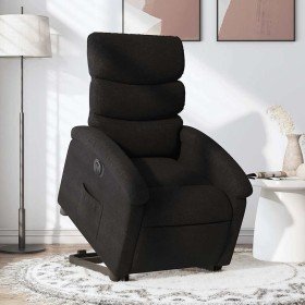 Sillón eléctrico reclinable elevable de tela negro en Sillones | Comprar online en Foru.es