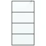 Black frosted ESG glass shower screen 100x195 cm by , Shower walls and screens - Ref: Foro24-152132, Price: 185,07 €, Discoun...
