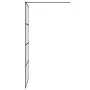 Black frosted ESG glass shower screen 100x195 cm by , Shower walls and screens - Ref: Foro24-152132, Price: 185,07 €, Discoun...