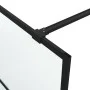 Black frosted ESG glass shower screen 100x195 cm by , Shower walls and screens - Ref: Foro24-152132, Price: 185,07 €, Discoun...