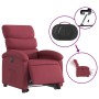 Sillón eléctrico reclinable elevable de tela rojo tinto en Sillones | Comprar online en Foru.es