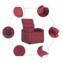 Sillón eléctrico reclinable elevable de tela rojo tinto en Sillones | Comprar online en Foru.es