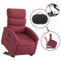 Sillón eléctrico reclinable elevable de tela rojo tinto en Sillones | Comprar online en Foru.es