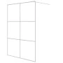 Transparente Duschwand aus weißem ESG-Glas, 140 x 195 cm von , Duschwände und Duschwände - Ref: Foro24-152124, Preis: 201,56 ...