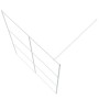 Mampara de ducha vidrio ESG transparente blanco 140x195 cm de , Paredes y mamparas de ducha - Ref: Foro24-152124, Precio: 204...