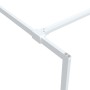 Mampara de ducha vidrio ESG transparente blanco 140x195 cm de , Paredes y mamparas de ducha - Ref: Foro24-152124, Precio: 204...