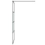 Mampara de ducha vidrio ESG semiesmerilado negro 90x195 cm de , Paredes y mamparas de ducha - Ref: Foro24-152126, Precio: 153...