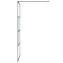 Mampara de ducha vidrio ESG semiesmerilado negro 90x195 cm de , Paredes y mamparas de ducha - Ref: Foro24-152126, Precio: 156...