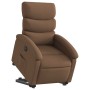 Sillón eléctrico reclinable elevable de tela marrón en Sillones | Comprar online en Foru.es