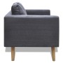 Sofá de 2 plazas de tela gris oscuro de vidaXL, Sofás - Ref: Foro24-242220, Precio: 245,94 €, Descuento: %