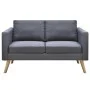 2-Sitzer-Sofa aus dunkelgrauem Stoff von vidaXL, Sofas - Ref: Foro24-242220, Preis: 242,35 €, Rabatt: %