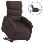 Sillón eléctrico reclinable elevable de tela marrón oscuro en Sillones | Comprar online en Foru.es
