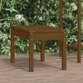 Banco de jardín madera maciza pino marrón miel 80x44x45 cm de , Bancos de jardín - Ref: Foro24-824000, Precio: 59,33 €, Descu...