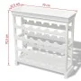 Mueble botellero Abreu blanco de vidaXL, Botelleros - Ref: Foro24-242438, Precio: 110,11 €, Descuento: %