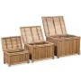 Caja de almacenamiento de bambú 3 unidades de vidaXL, Baúles de almacenamiento - Ref: Foro24-242495, Precio: 154,88 €, Descue...