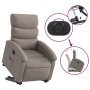Sillón eléctrico reclinable elevable de tela gris taupe en Sillones | Comprar online en Foru.es