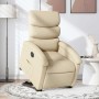 Sillón eléctrico reclinable elevable de tela color crema en Sillones | Comprar online en Foru.es