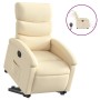 Sillón eléctrico reclinable elevable de tela color crema en Sillones | Comprar online en Foru.es