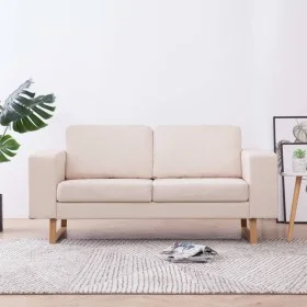 Sofá de 2 plazas de tela color crema de , Sofás - Ref: Foro24-281381, Precio: 342,45 €, Descuento: %