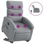 Sillón de masaje eléctrico reclinable elevable tela gris claro en Sillones | Comprar online en Foru.es