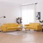 Juego de sofás 2 piezas de tela amarillo de , Sofás - Ref: Foro24-276864, Precio: 789,60 €, Descuento: %