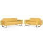 Juego de sofás 2 piezas de tela amarillo de , Sofás - Ref: Foro24-276864, Precio: 793,06 €, Descuento: %