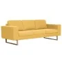 Juego de sofás 2 piezas de tela amarillo de , Sofás - Ref: Foro24-276864, Precio: 793,06 €, Descuento: %