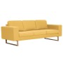 Juego de sofás 2 piezas de tela amarillo de , Sofás - Ref: Foro24-276864, Precio: 789,60 €, Descuento: %