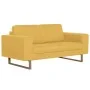 Juego de sofás 2 piezas de tela amarillo de , Sofás - Ref: Foro24-276864, Precio: 793,06 €, Descuento: %