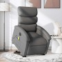 Sillón de masaje eléctrico reclinable elevable tela gris oscuro en Sillones | Comprar online en Foru.es