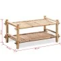 Zapatero de Bambú de Dos Niveles de vidaXL, Zapateros y organizadores de calzado - Ref: Foro24-242490, Precio: 54,95 €, Descu...