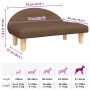 Cama para perros de tela marrón 70x52x30 cm en Camas para perros | Comprar online en Foru.es
