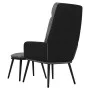 Entspannungssessel mit Hocker aus hellgrauem Stoff und Kunstleder von , Sessel - Ref: Foro24-3097506, Preis: 123,20 €, Rabatt: %