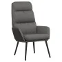 Entspannungssessel mit Hocker aus hellgrauem Stoff und Kunstleder von , Sessel - Ref: Foro24-3097506, Preis: 123,20 €, Rabatt: %
