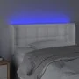 Headboard with LED white synthetic leather 103x16x78/88 cm by , Headboards and footboards - Ref: Foro24-3123321, Price: 58,54...