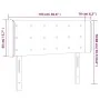 Kopfteil mit LED, weißem Kunstleder, 103 x 16 x 78/88 cm von , Kopf- und Fußteile - Ref: Foro24-3123321, Preis: 58,54 €, Raba...