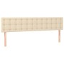 Cama box spring con colchón tela color crema 200x200 cm de , Camas y somieres - Ref: Foro24-3126594, Precio: 562,31 €, Descue...